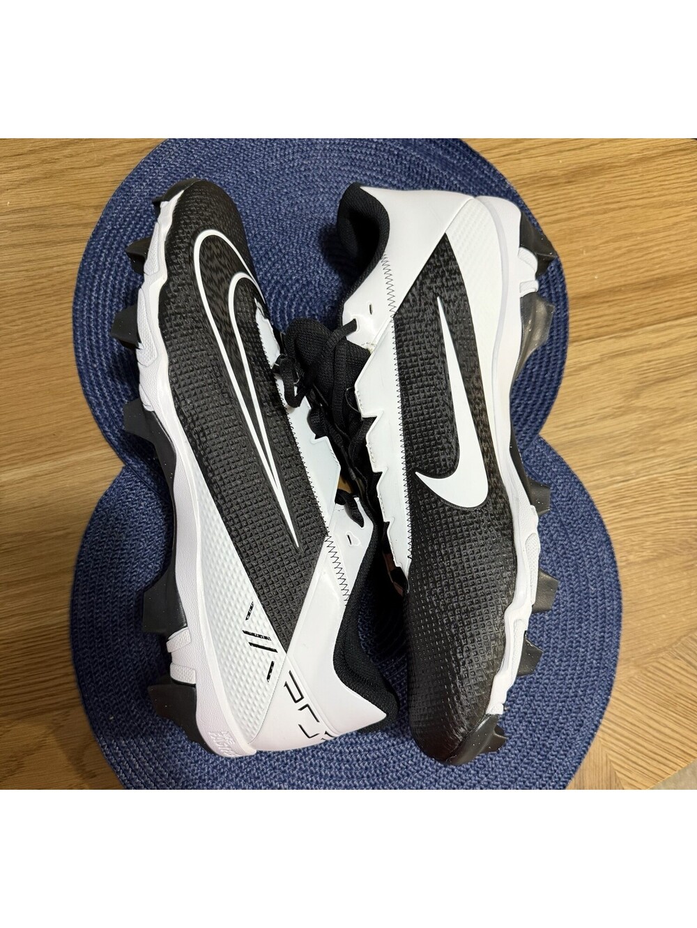 Nike Vapor Edge Shark 2 Football Cleats Black White Men's Size 15 DH5088-001